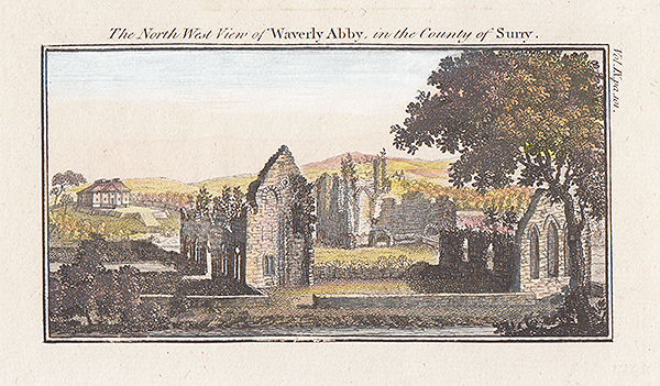 The North West View of Waverly Abby in the County of Surry 