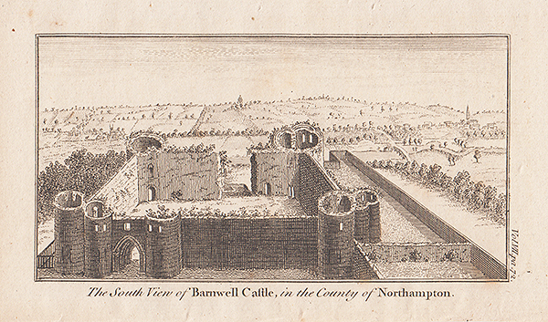The South View of Barnwell Castle in the County of Northampton 
