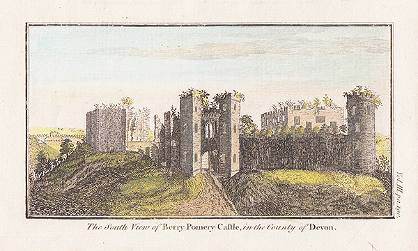 The South View of Berry Pomery Castle in the County of Devon 