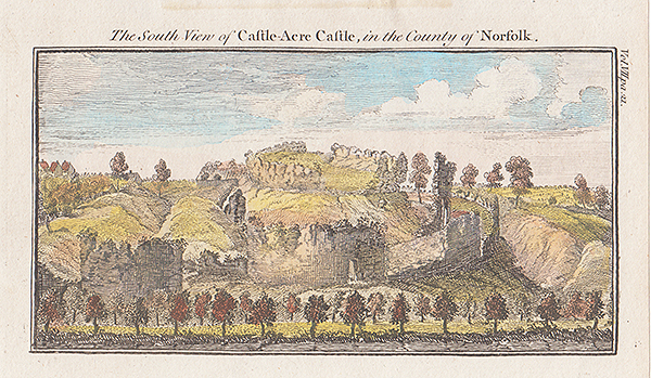 The South view of Castle-Acre Castle in the County of Norfolk 