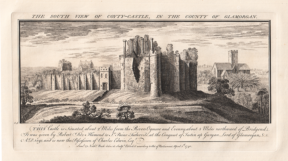 Coyty Castle in the County of Glamorganshire