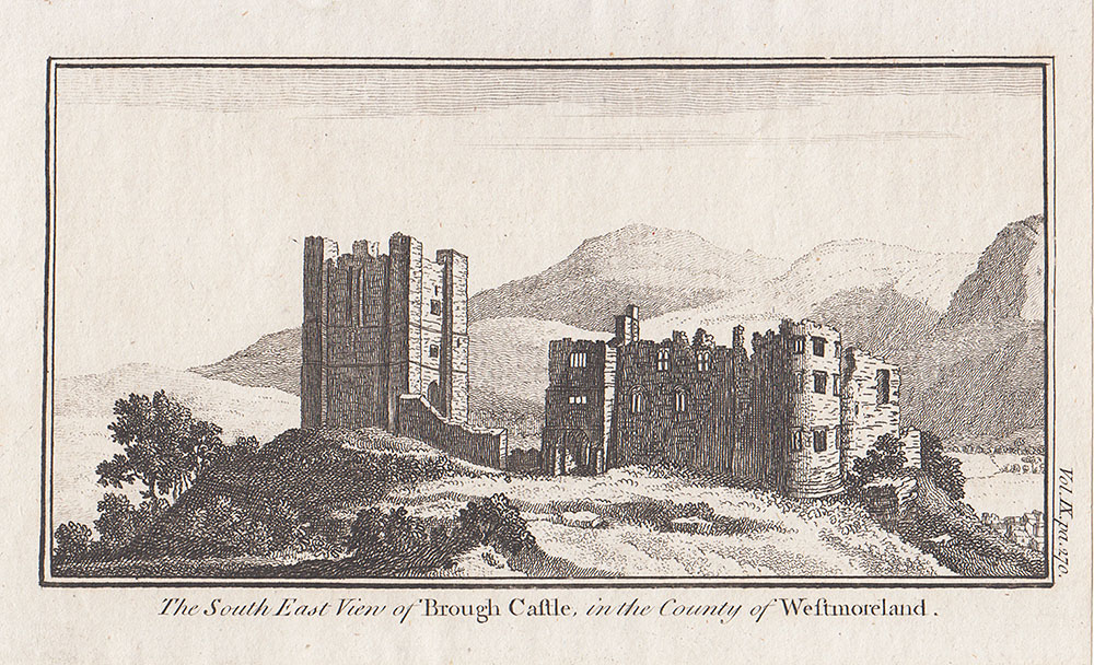 The South East View of Brough Castle in the County of Westmorland  