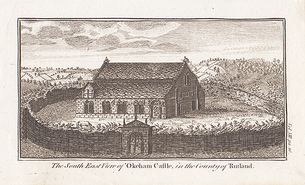 The vSouth East view of Okeham Castle in the County of Rutland 