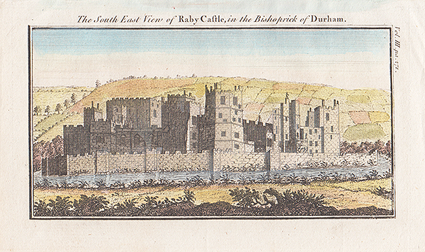 The South East view of Raby Castle in the Bishoprick of Durham 