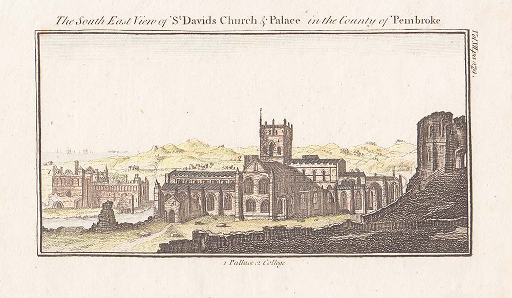 The South East view of St David's Church & Palace 