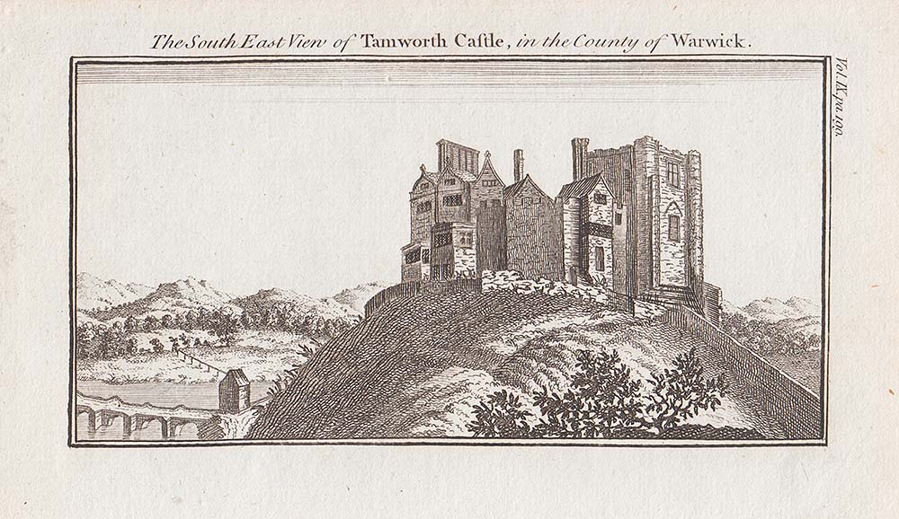 The South East View of Tamworth Castle in the County of Warwick 