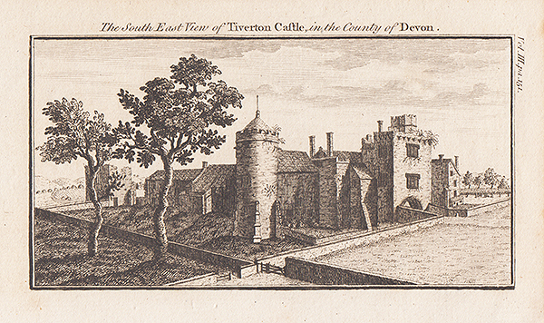 The South East View of Tiverton Castle in the County of Devon 
