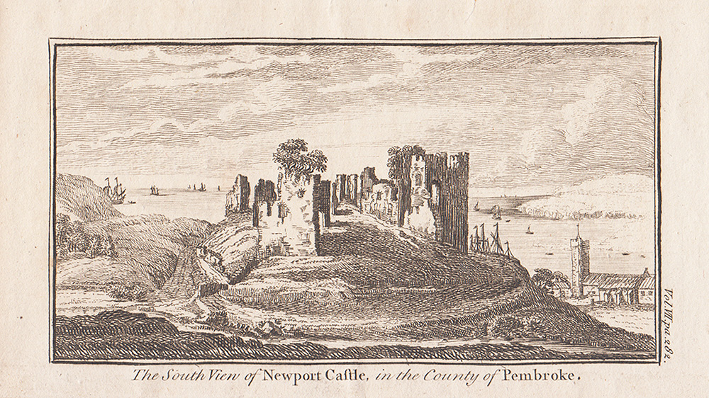 The South view of Newport Castle in the County of Pembrokeshire