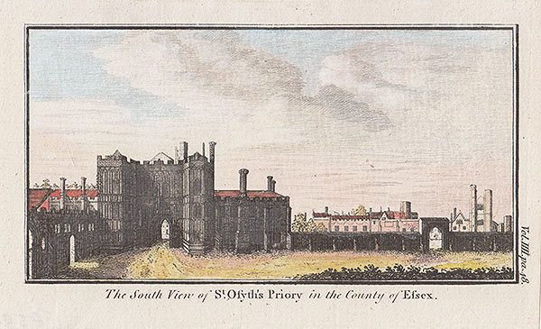 The South view of St Osyth's Priory 
