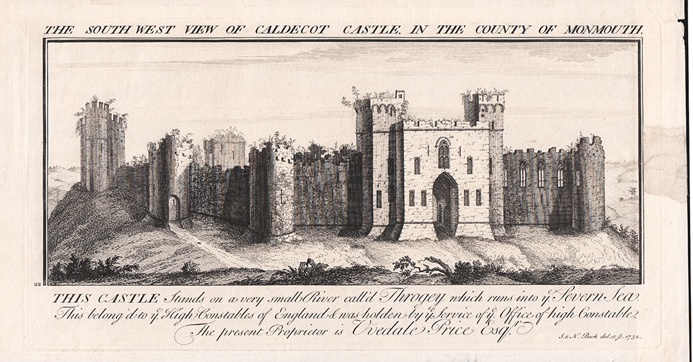 The South West View of Caldecot Castle in the County of Monmouth 