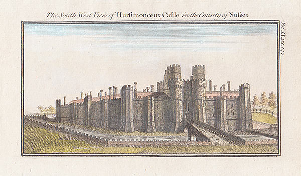 The South West view of Hurstmonceux Castle in the County of Sussex 