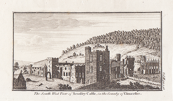 The South West view of Sewdley Castle in the County of Gloucester 