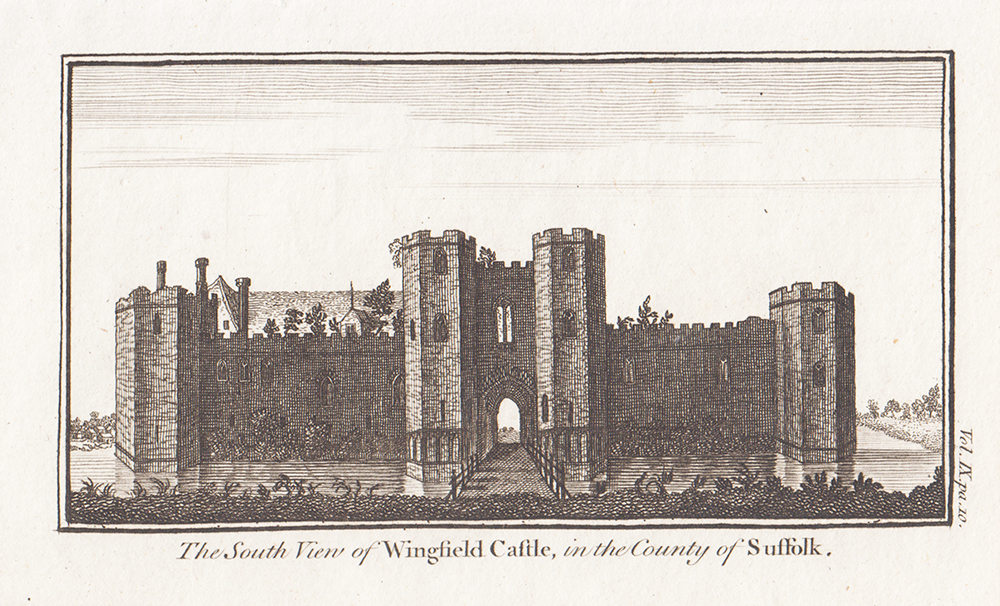 The South View of Wingfield Castle in the County of Suffolk.