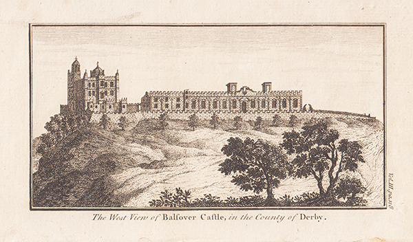 The West view of Bolsover Castle in the County of Derby 