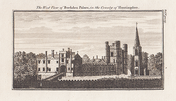 The West view of Buckden Palace in the County of Huntingdon 
