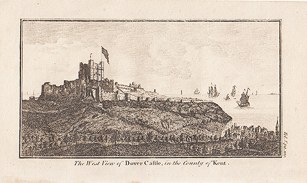 The West view of Dover Castle in the County of Kent 