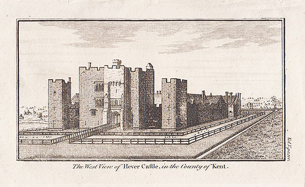 The West view of Hever Castle in the county of Kent 