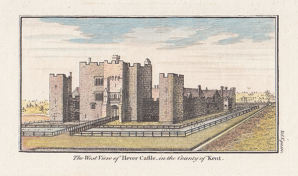 The West view of Hever Castle in the County of Kent 