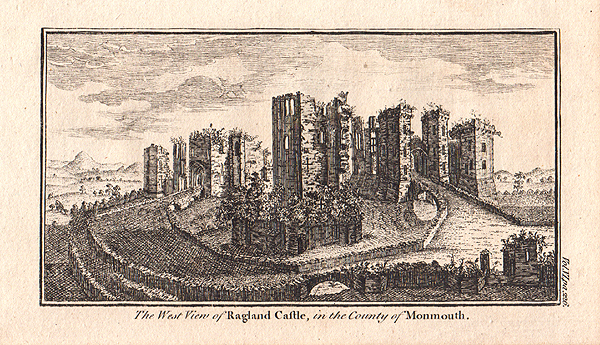The West View of Raglan Castle in the County of Monmouth