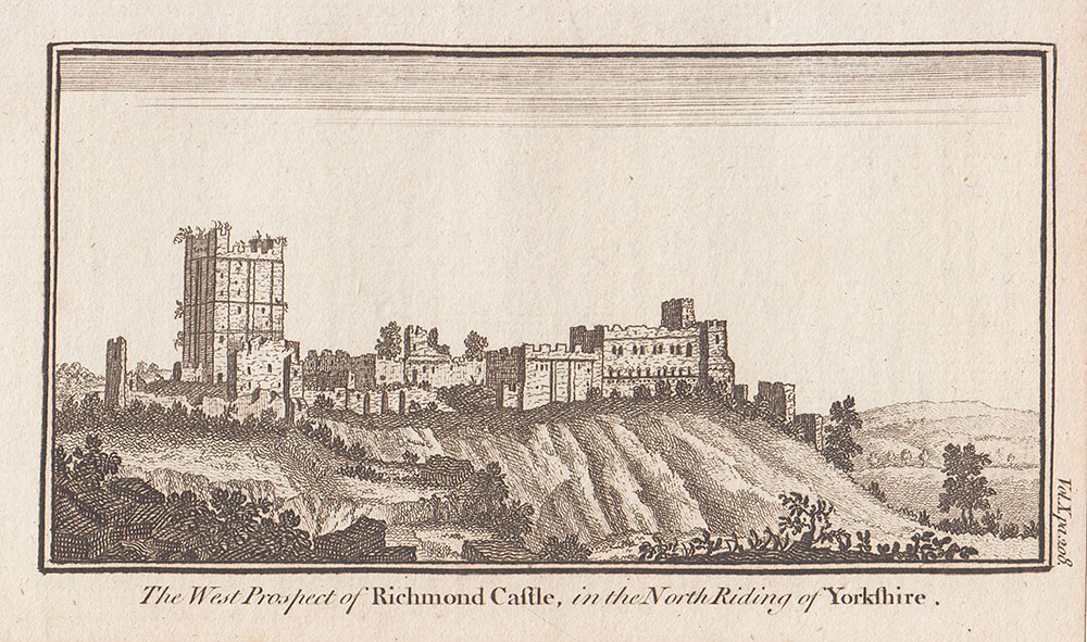 The West Prospect of Richmond Castle in the North Riding of Yorkshire 