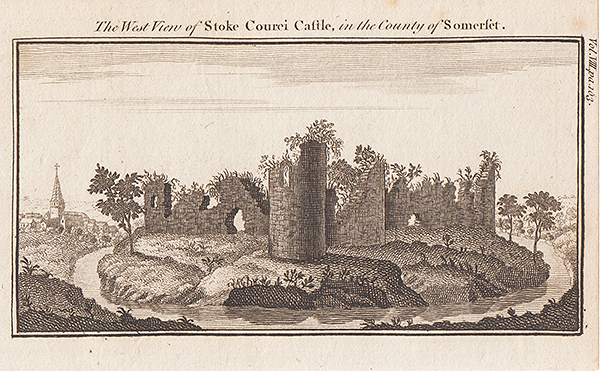 The West view of Stoke Courci Castle in the County of Somerset 