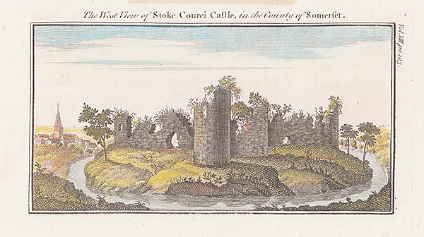 The West view of Stoke Courci Castle in the County of Somerset 