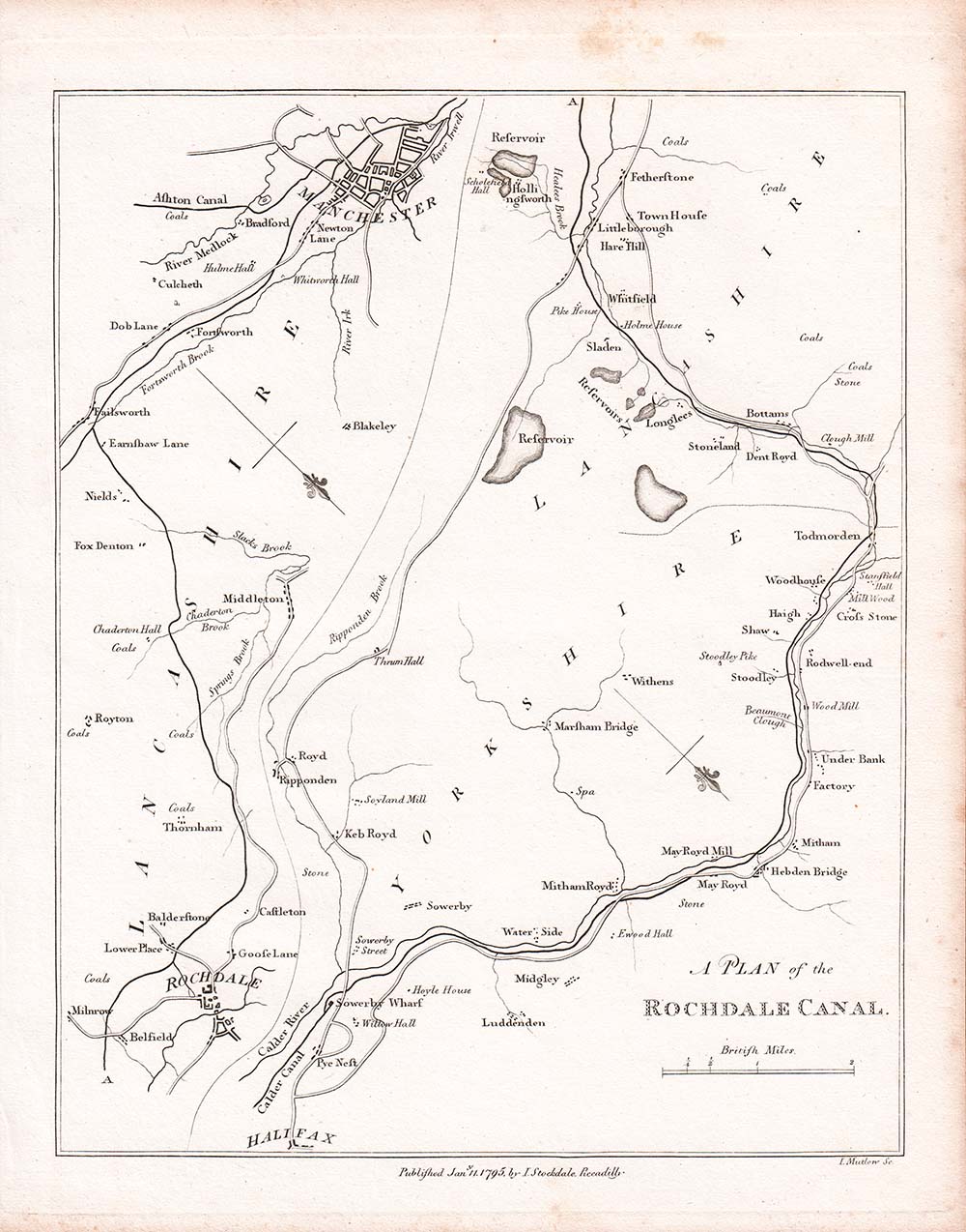 Plan of the Rochdale Canal