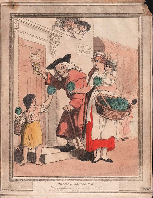 Thomas Rowlandson  -  Cries of London  No 5  Water Cresses come buy my Water Cresses