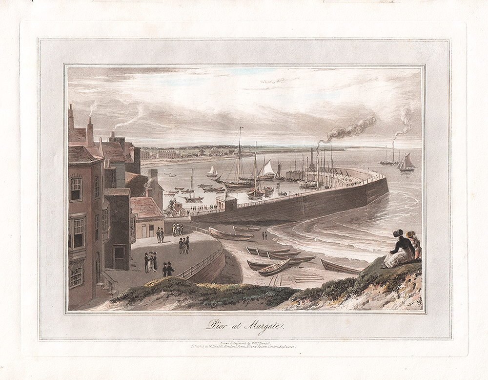 Pier at Margate  -  William Daniell