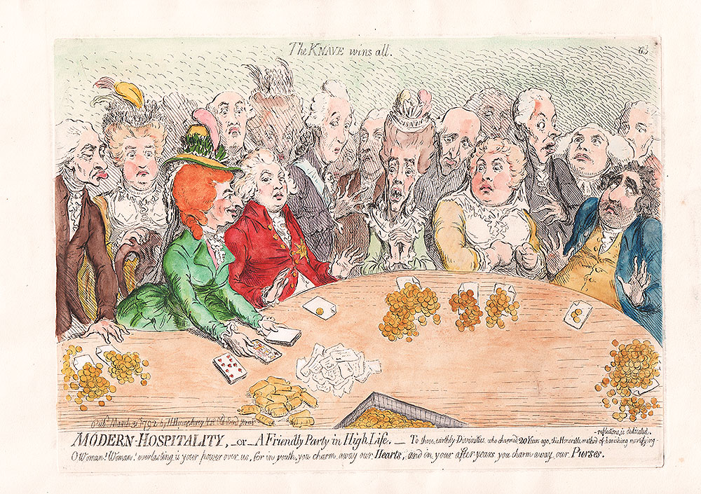 Gillray - Modern Hospitality or A Friendly Party in High Life 