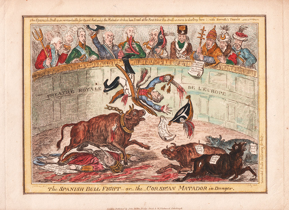 Gillray - The Spanish Bull Fight
