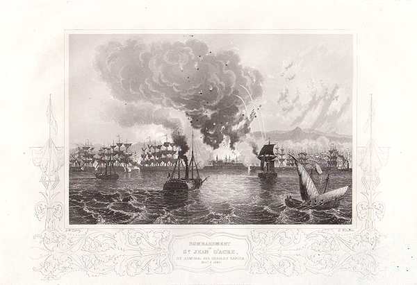 Bombardment of St Jean D'Acre by Admiral Sir Charles Napier  Nov 3rd 1840