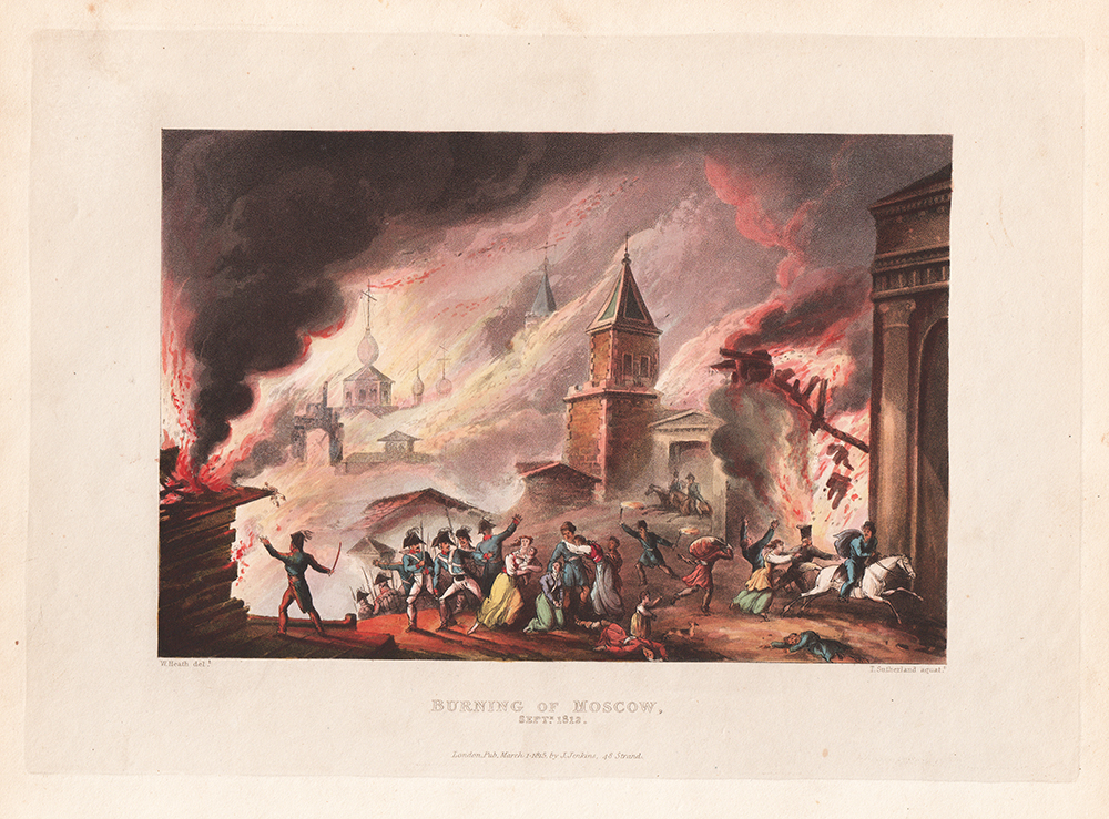 Burning of Moscow Sept 1812