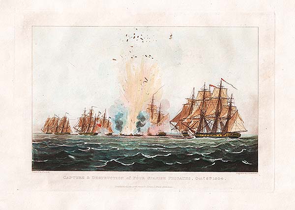 Capture & Destruction of Four Spanish Frigates Oct 5th 1804