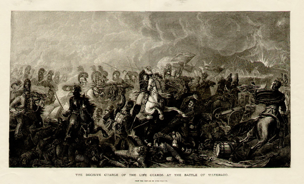The Decisive Charge of the Life Guards at The Battle of Waterloo