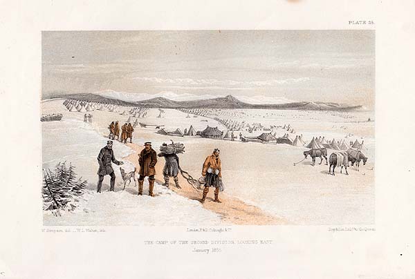 The Camp of the Second Division looking East  January 1855