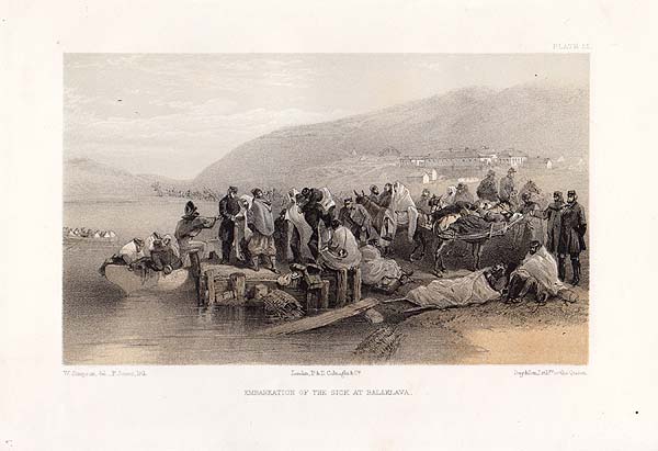 Embarkation of the sick at Balaklava