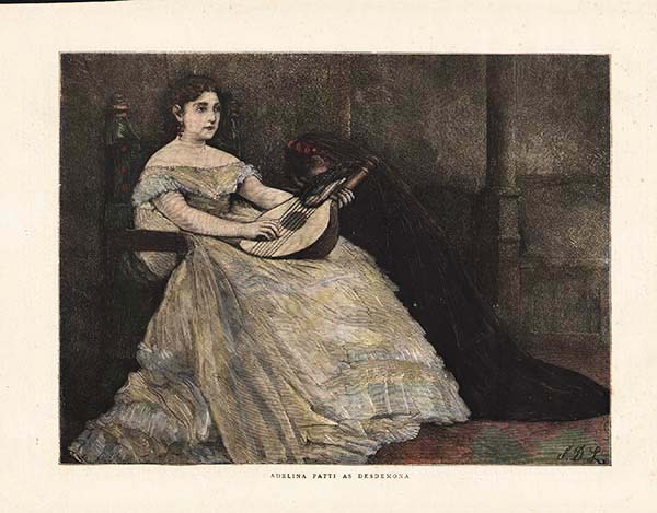 Adelina Patti as Desdemona