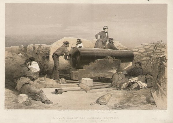 Crimean War - A Quiet day in the Diamond Battery