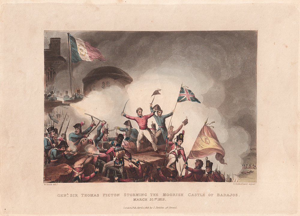 Gen Sir Thomas Picton Storming the Moorish Castle at Badajos March 31st 1812
