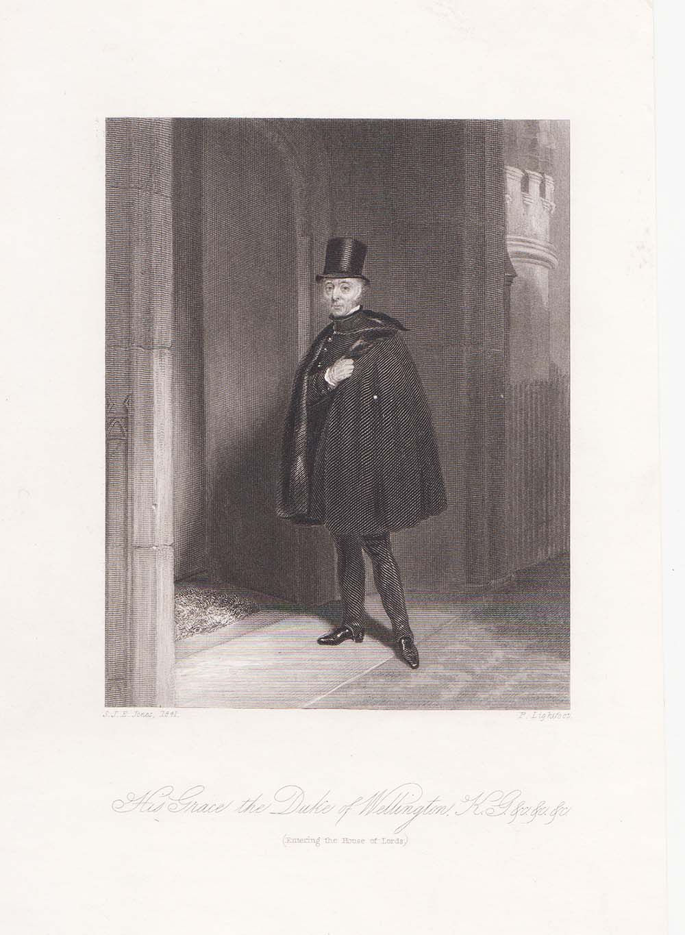 His Grace the  Duke of Wellington. K.G etc.etc. (Entering the House of Lords)