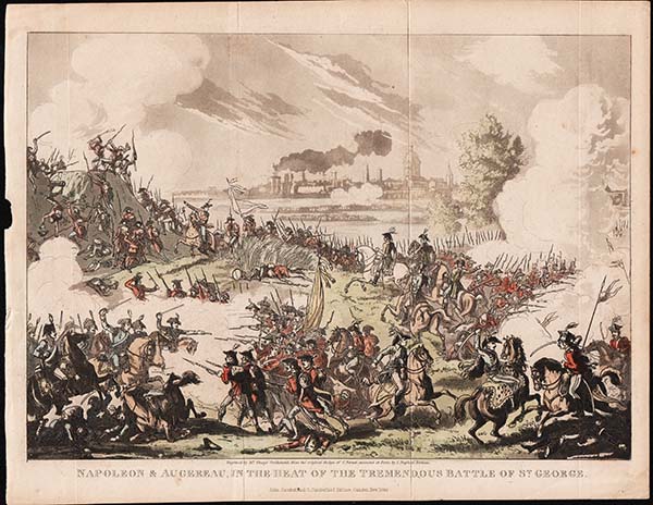 Napoleon and Augereau in the heat of the Tremendous  Battle of St George 