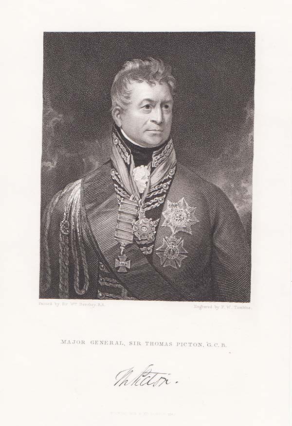 Major General Sir Thomas Picton  GCB