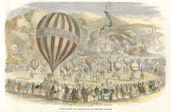 Juvenile Fete and Balloon Race at Cremorne Gardens.