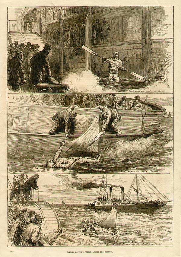 Captain Boyton's Voyage across the Channel
