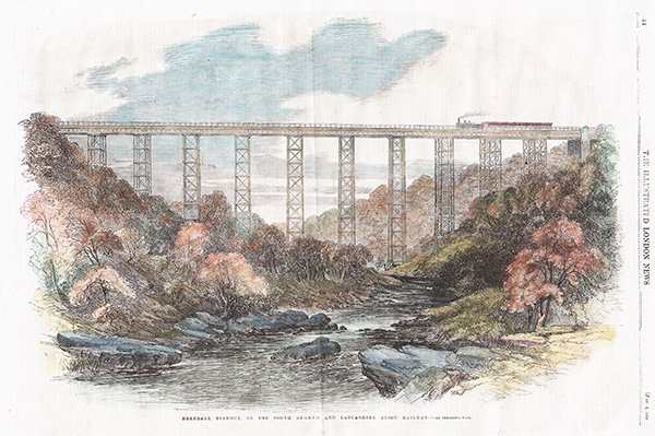 Deepdale Viaduct on the South Durham and Lancashire Union Railway  