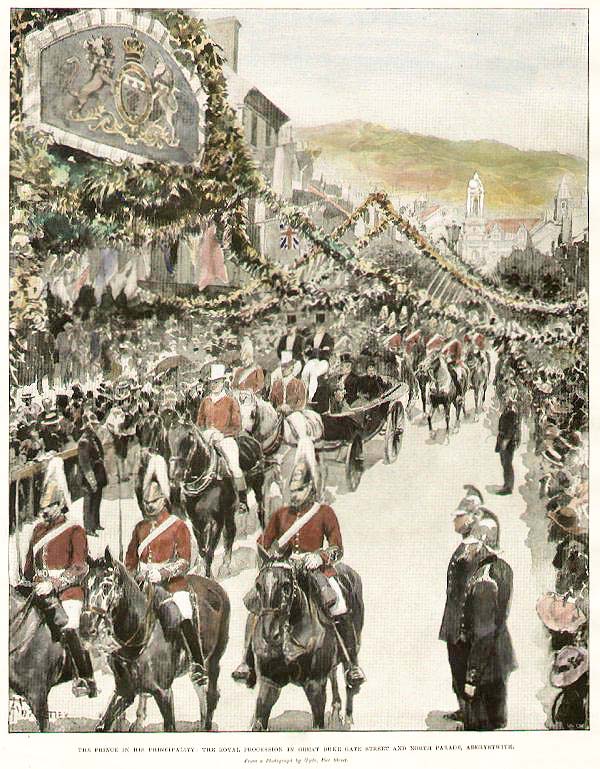 Royal Procession in Aberystwyth