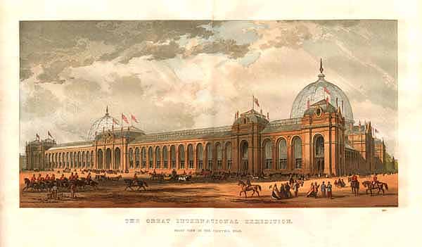 The Great International Exhibition  Front view in the Cromwell Road