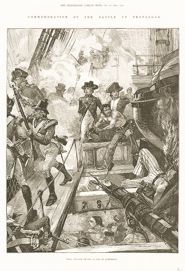 HMS Victory on Oct 21 1805 at Trafalgar