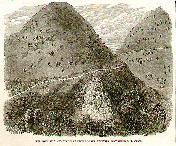 The Job's Hill and Pembroke Copper Mines, recently discovered in Jamaica.